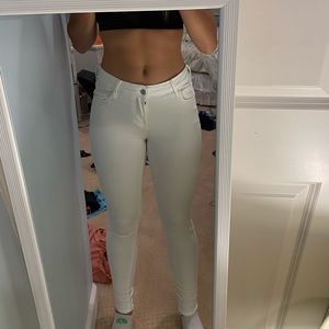Old Navy Rockstar White Jeans